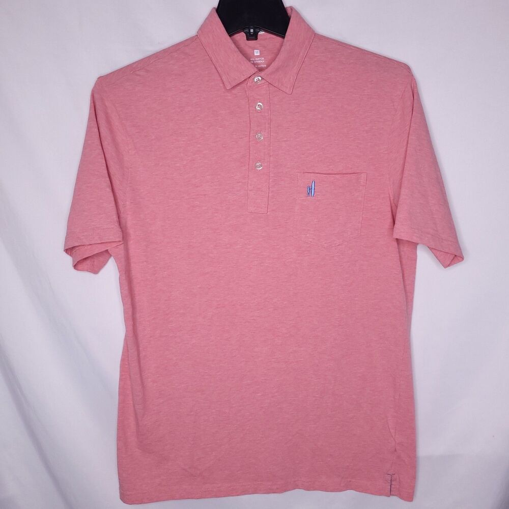 Johnnie O Polo Shirt Mens Medium Original Heathered Starfish